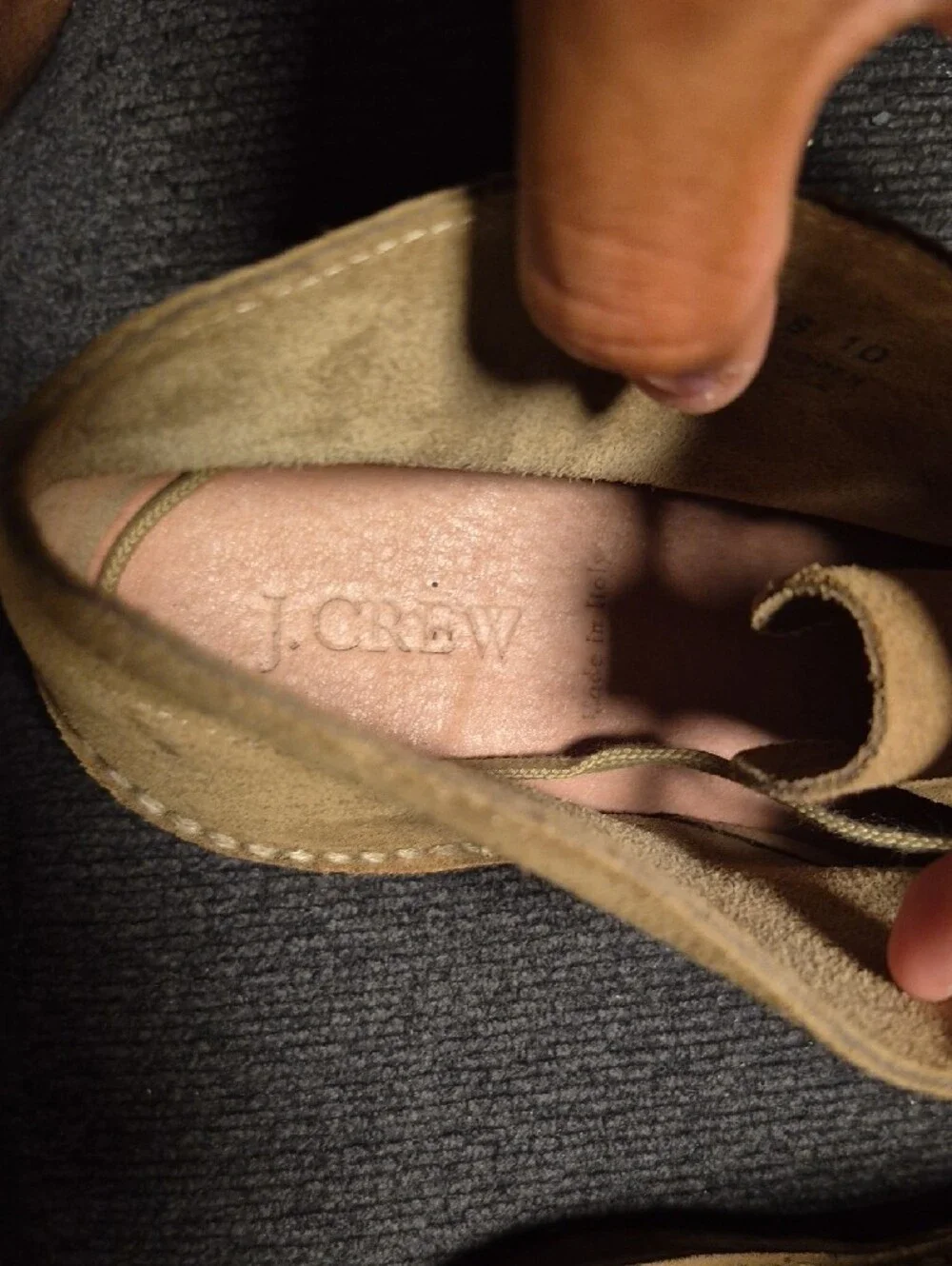 J. Crew Tan Suede Chukka Boots